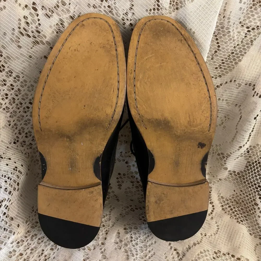 Joseph Abboud Men's US 11.5 Black Leather Oxford Shoes